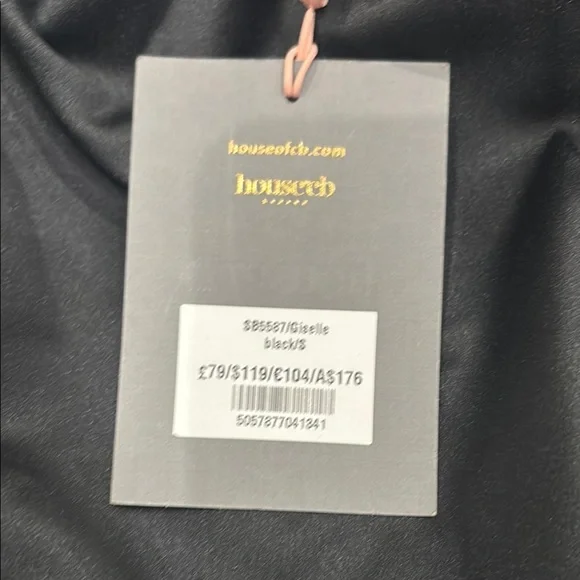 HOUSE OF CB Black Bodysuit Size Small Giselle - Picture 3 of 8